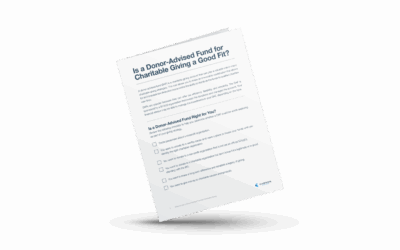 Is a Donor-Advised Fund for Charitable Giving a Good Fit?